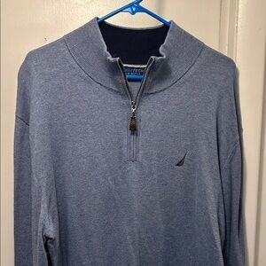 Nautica Blue Quarter-Zip Pullover